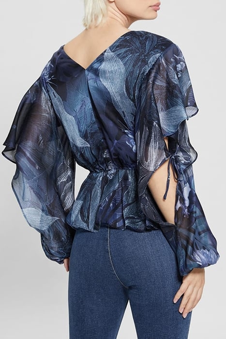 LS SASKIKA DRAPY TOP ETCHED TROPICAL PRIN 2