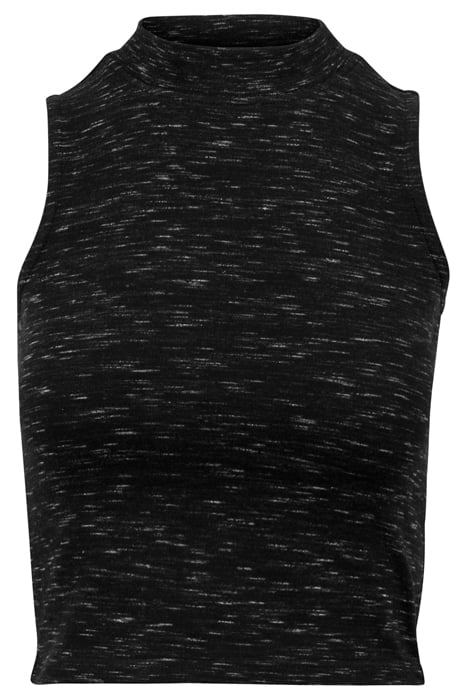 LADIES SPACE DYE TOP BLK/WHT 3