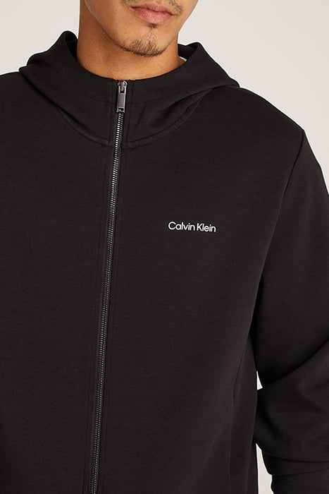 MICRO LOGO REPREVE HOODIE JACKET CK BLACK 6