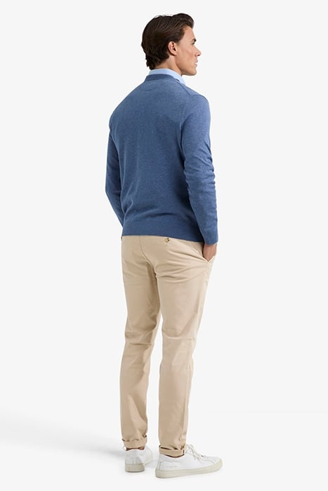 V-NECK SWEATER VINTAGE BLUE 3