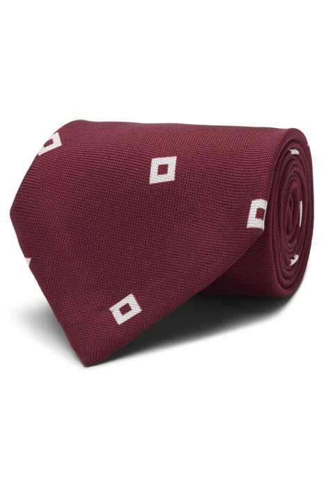 DARK RED GRAPHIC GRAPHIC TIE 1