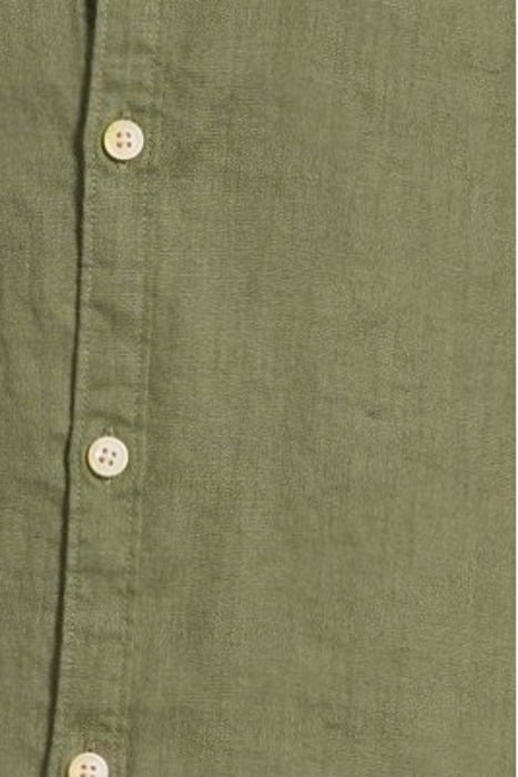 LINEN SHIRT WITH SLEEVE ROLL-UP ARMY 5