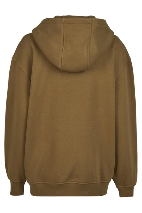 LADIES OVERSIZED ZIP HOODY SUMMEROLIVE 2