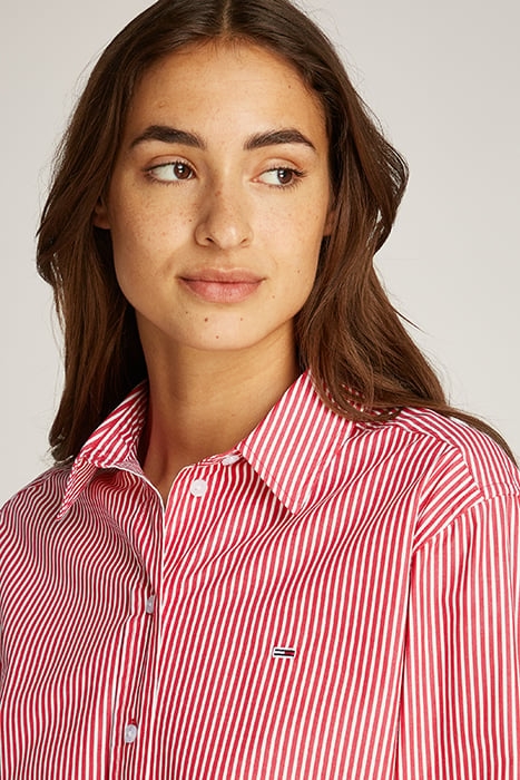 TJW CRP RELAXED FIT SHIRT RED/WHITE STRIPE 6