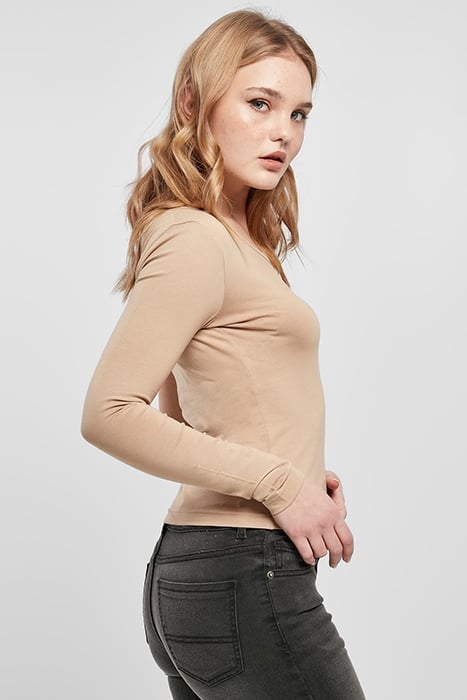 LADIES ASYMMETRIC LONGSLEEVE UNIONBEIGE 7