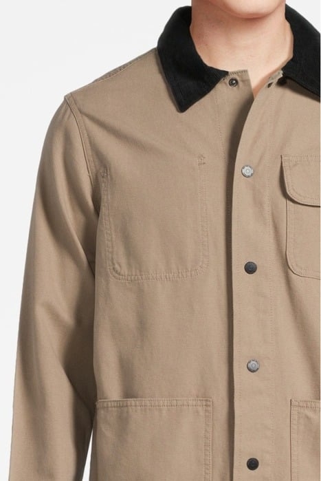 MN DRILL CHORE COAT MILITARY KHAKI 4