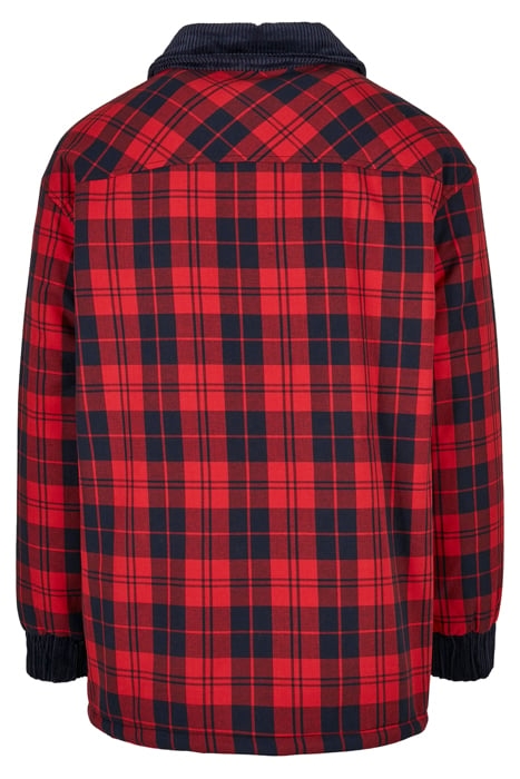 SOUTHPOLE CHECK FLANNEL SHERPA JACKET RED 5
