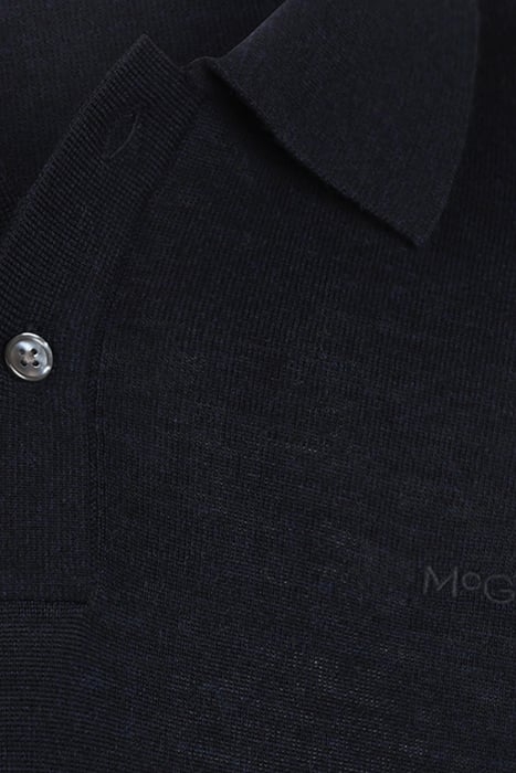 FINE MERINO POLO NAVY 7