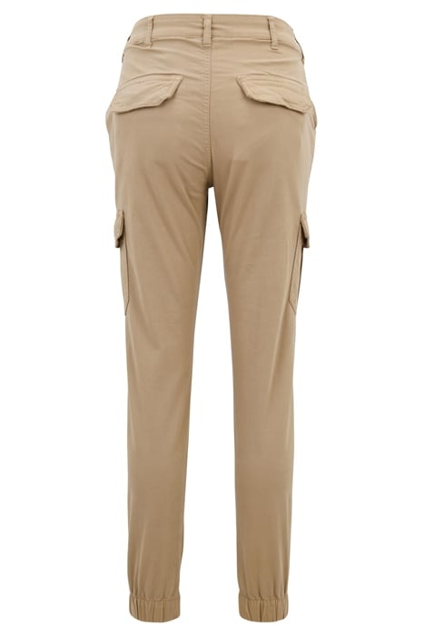 LADIES HIGH WAIST CARGO PANTS SOFTTAUPE 5