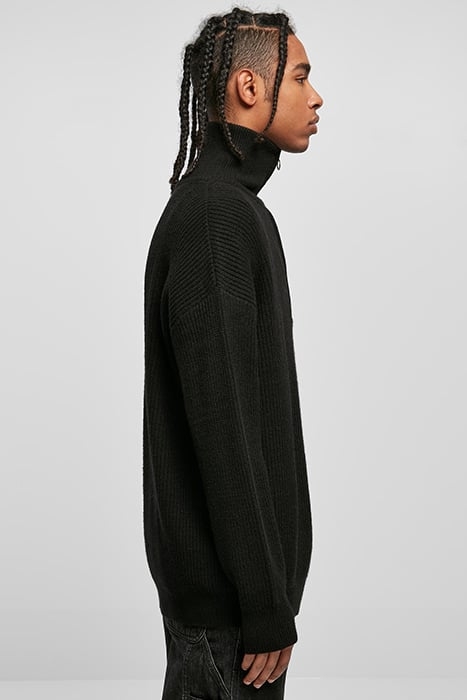 OVERSIZED KNITTED TROYER BLACK 7