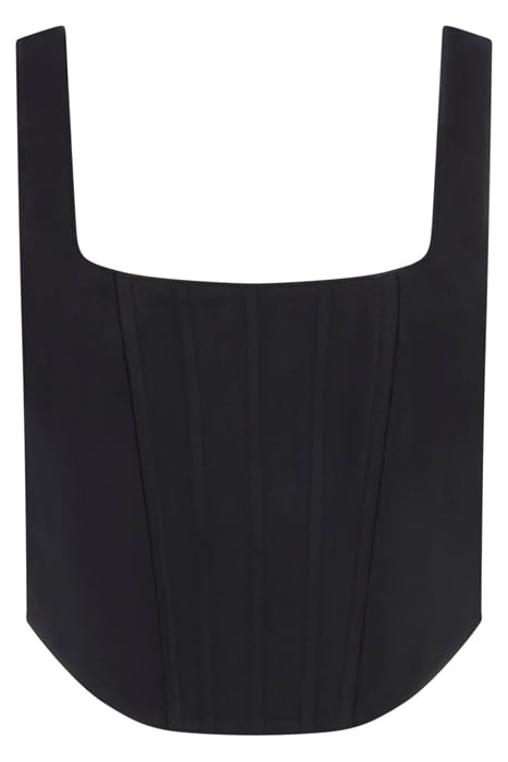 SL LIA SATIN CORSET JET BLACK A996 4