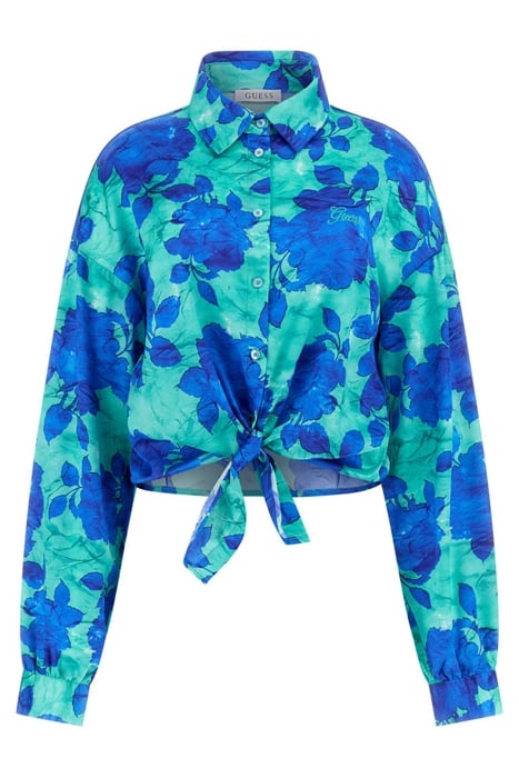 LS BOWED JUN SHIRT RESORT ROSE PRINT 4