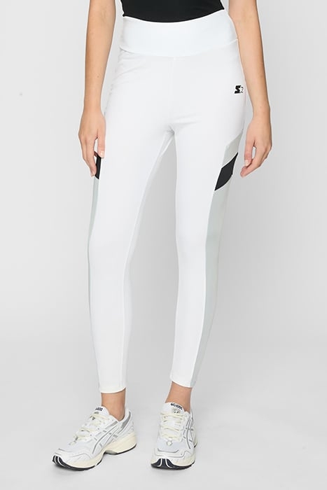 LADIES STARTER HIGHWAIST SPORTS LEGGINGS WHITE/BLACK 1