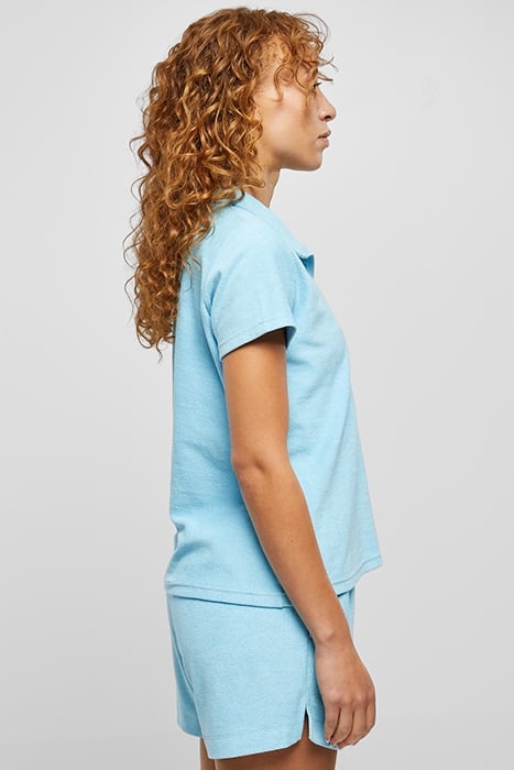 LADIES TOWEL POLO TEE BALTICBLUE 7