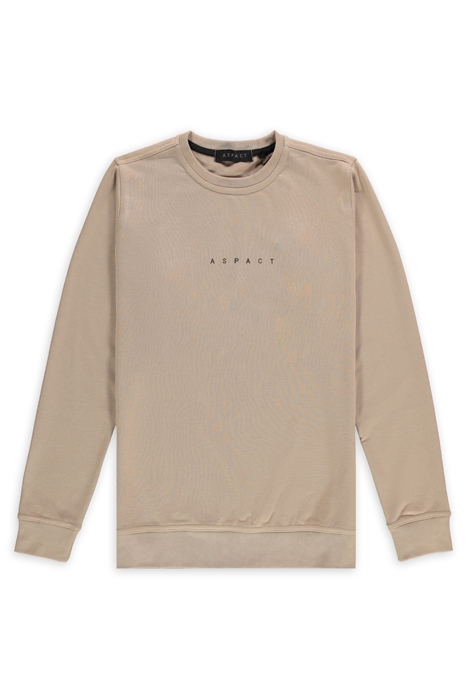 UNISEX EMBROIDERY SWEATER TAUPE 1