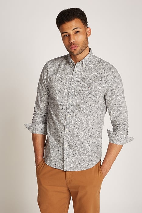 SLIM FIT CASUAL SHIRT IVORY PETAL NIGHT SKY 1