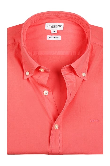 SUMMER POPLIN SHIRT CORAL RED 3