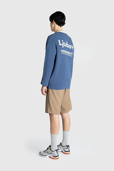 LJUBAV X HIGHSNOBIETY – KNIT SWEATER BLUE 2