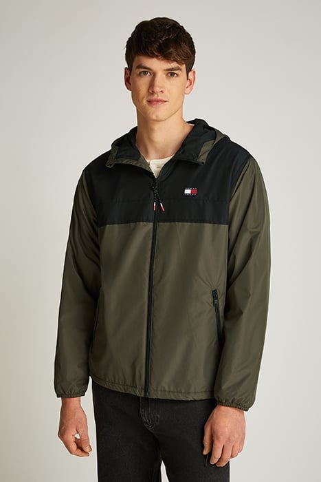 RELAXED FIT FLEECE LINED JACKET FATIGUE GREEN/BLACK 1