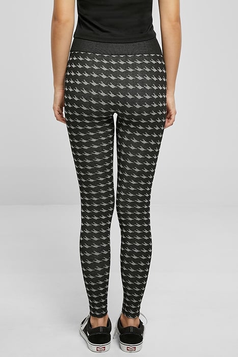 LADIES SEAMLESS HERITAGE LEGGINGS BLACKHOUNDSTOOTH 2