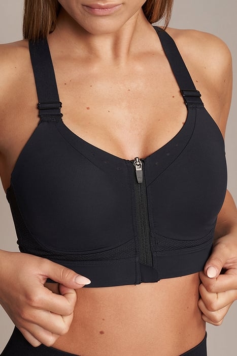 GEENA - WOMEN'S HIGH SUPPORT BRA BLACK 4