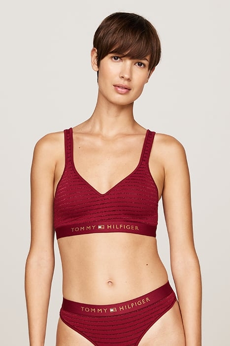 BRALETTE LIFT LUREX PINSTRIPE LUREX ROUGE 1