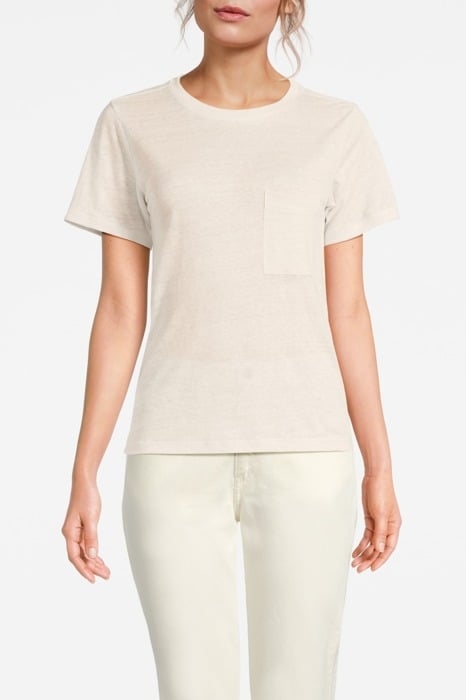 WATER ROUND NECK TEE CHAMPAGNE 1