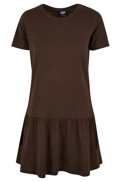 LADIES VALANCE TEE DRESS BROWN 4