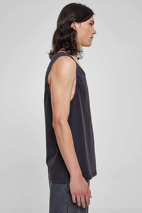 HEAVY OVERSIZED ACID WASH TANK BLACK 7