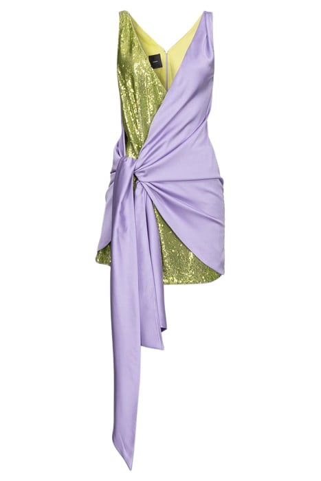 CREAZIONE ABITO FULL PAILLETTE LILAC/GREEN 3