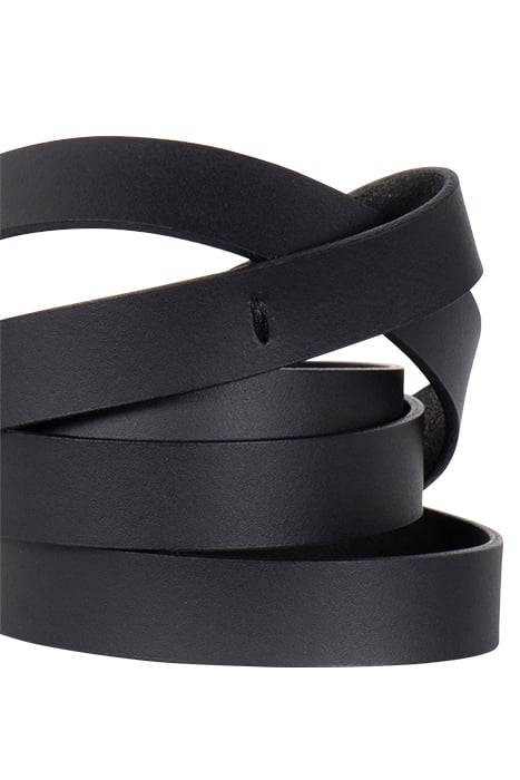 LEATHER LOOP BELT BLACK 3