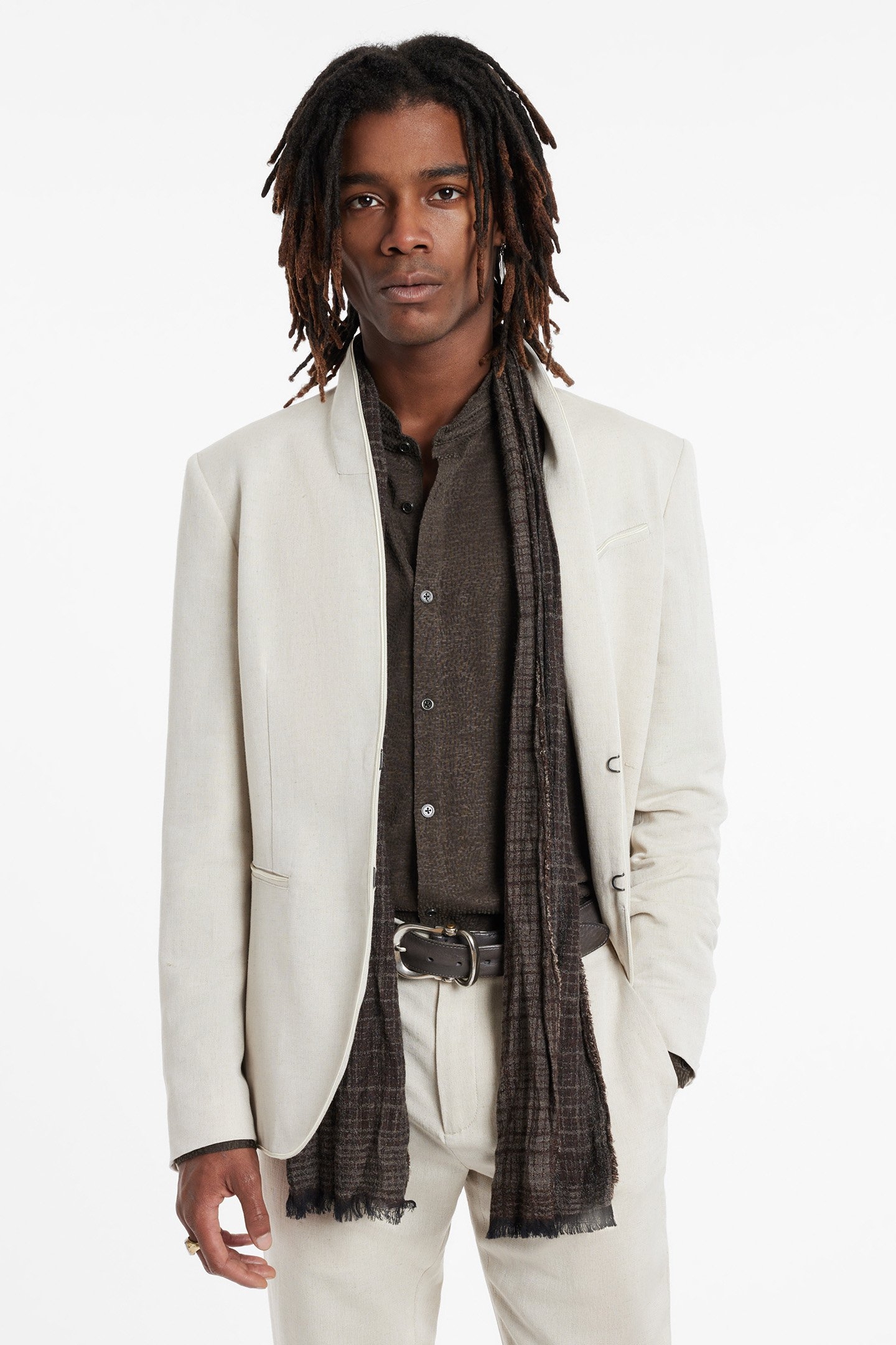 SLIM FIT HOOK BISSELL JACKET MACADAMIA 1