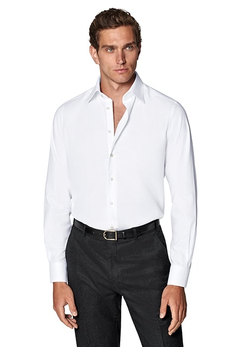 WHITE SLIM FIT SHIRT 1