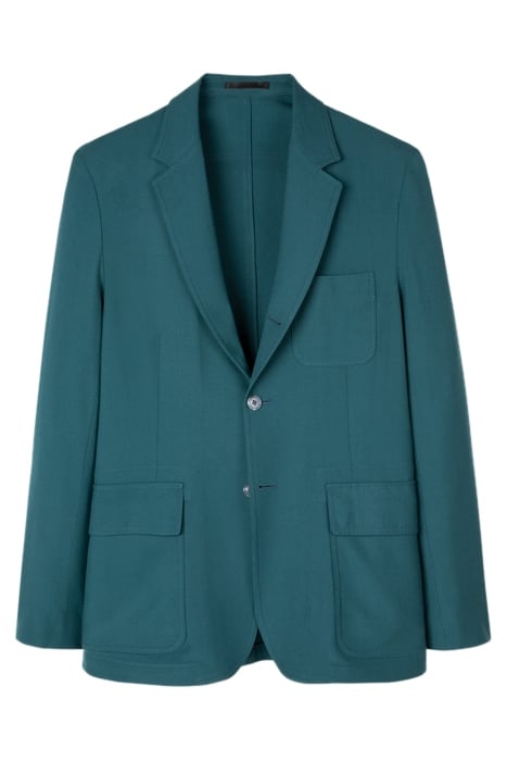 GENTS 2 BTN PATCH POCKET JACKET BOTTLE GREEN 4