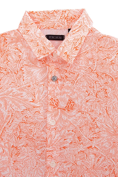 BOYS' ORANGE SHIRT WITH PLANT MOTIF LIBERTY® FABRIC 3