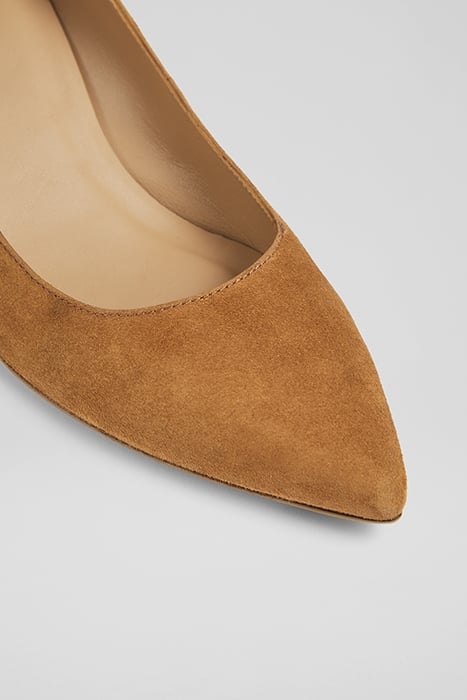 AUDREY POINTED COURT HEEL TAN 4