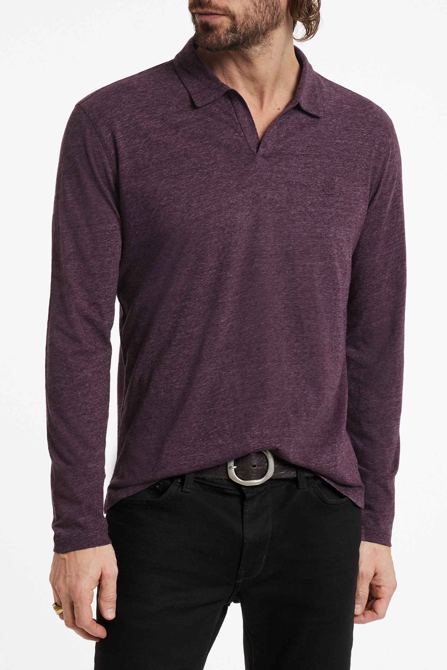 MERCURY LS POLO DARK PLUM 1