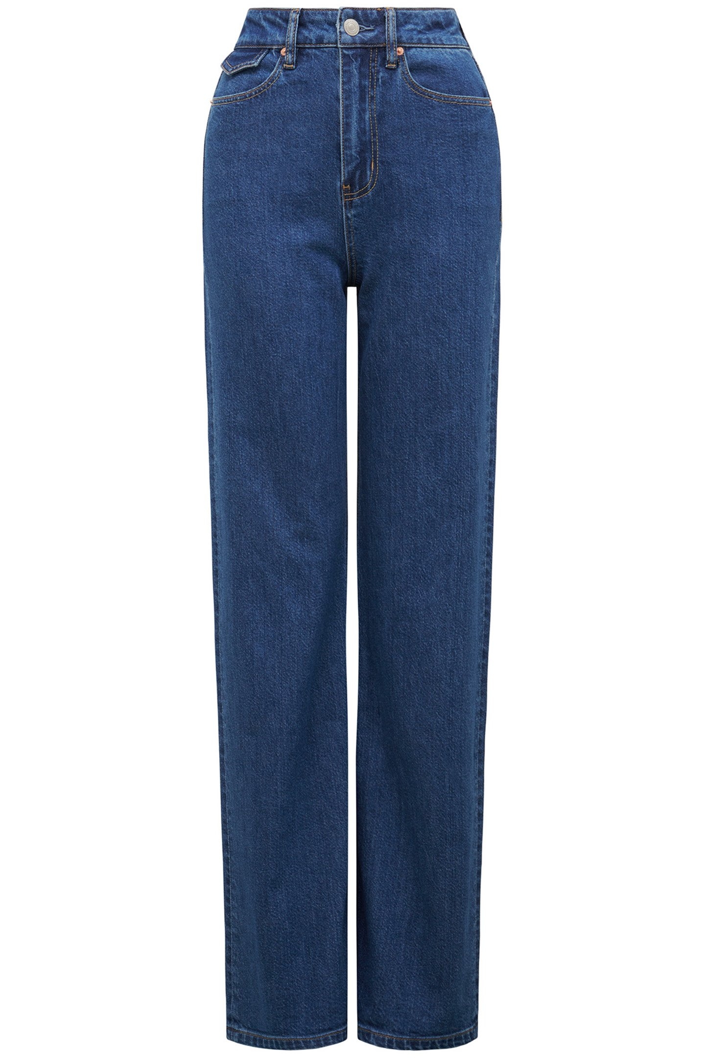 LILY STRAIGHT LEG JEANS MID WASH 4