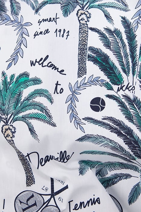 BOYS’ WHITE SHIRT WITH PALM TREE AND TENNIS RACKET PRINT 5