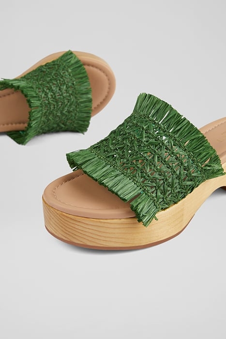 JENAE PLATFORM SANDAL GREEN 4