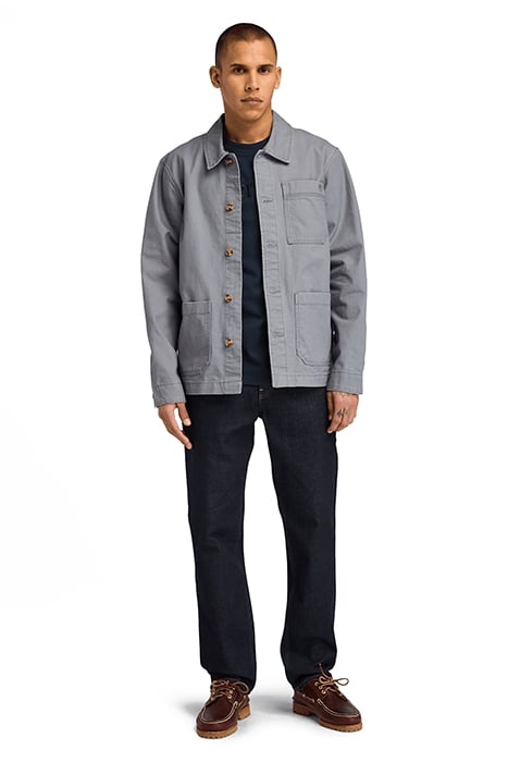 KEMPSHIRE WASHED CANVAS CHORE JACKET FOLKSTONE GRAY 3
