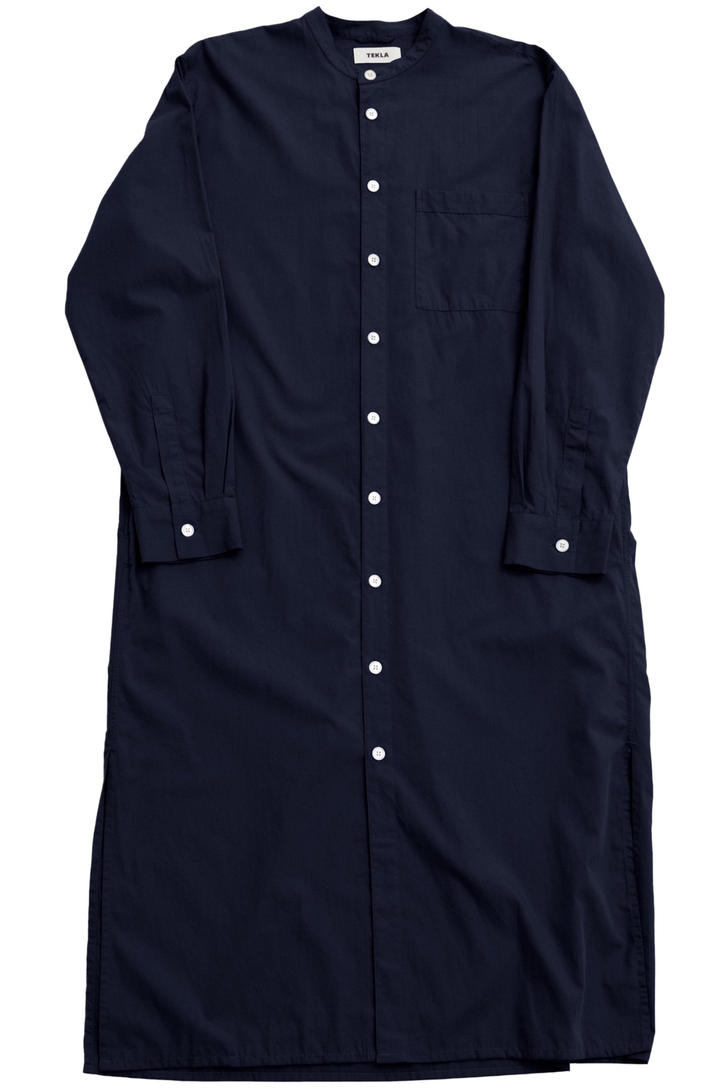 UNISEX POPLIN, NIGHT SHIRT TRUE NAVY 3