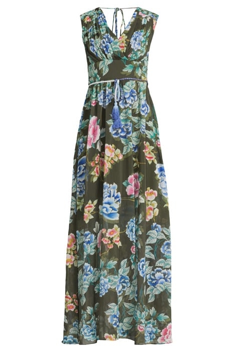 SL GILDA LONG DRESS HANOI GREEN FLORAL P 3