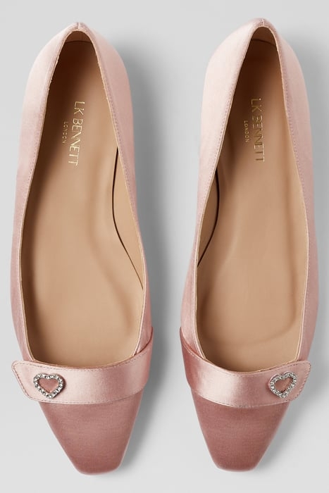 AMORE HEART BALLERINA SHOES BLUSH 3