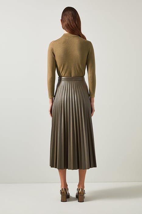 SADIE METALLIC KNITTED SWEATER GOLD 2