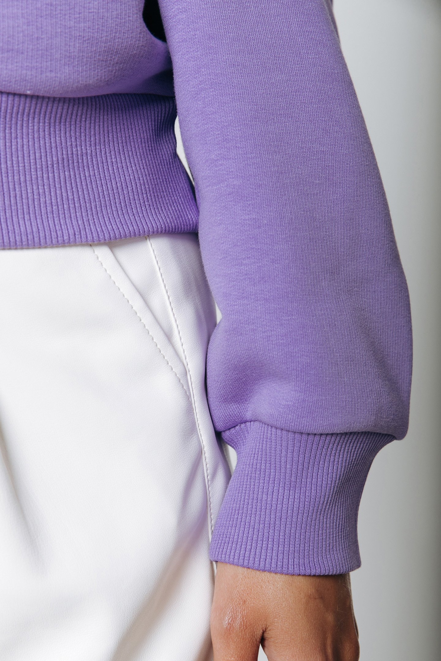 PACIFIC PATCH CROPPED SWEAT LILAC 4