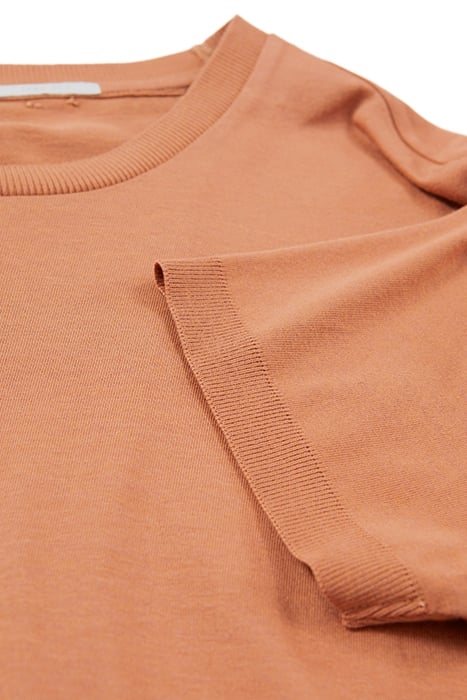 COGNAC COTTON MODAL BLEND T-SHIRT 6
