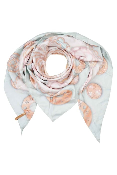 SILK SCARF CLASSIC MINT GREEN 1
