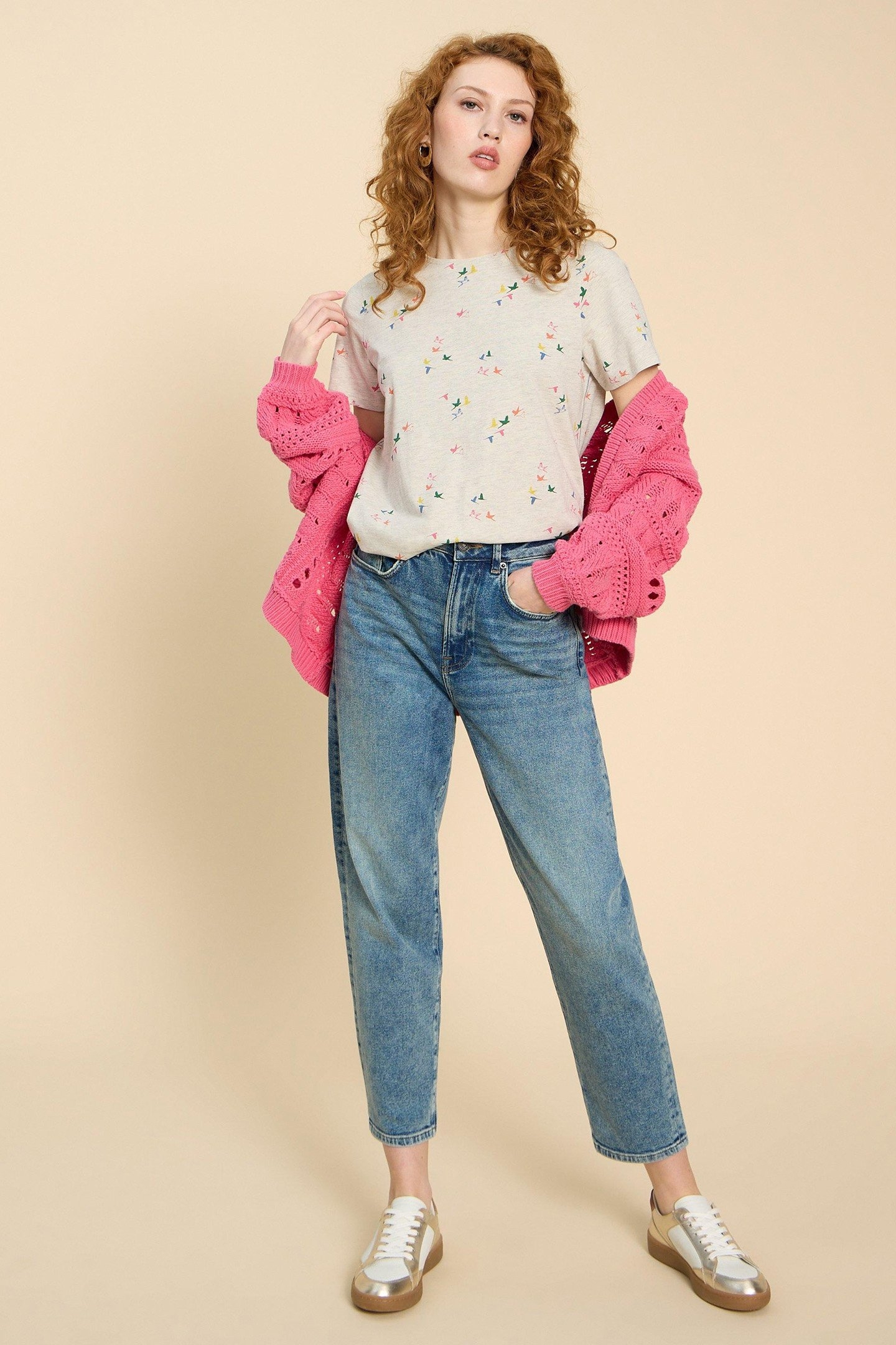 ABBIE PRINT TEE NATURAL PRINT 5