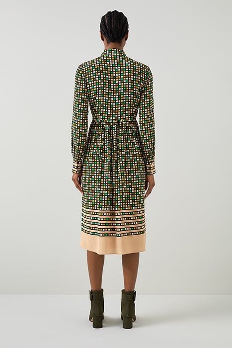 ETHEL SILK SHIRT DRESS BLACK 2